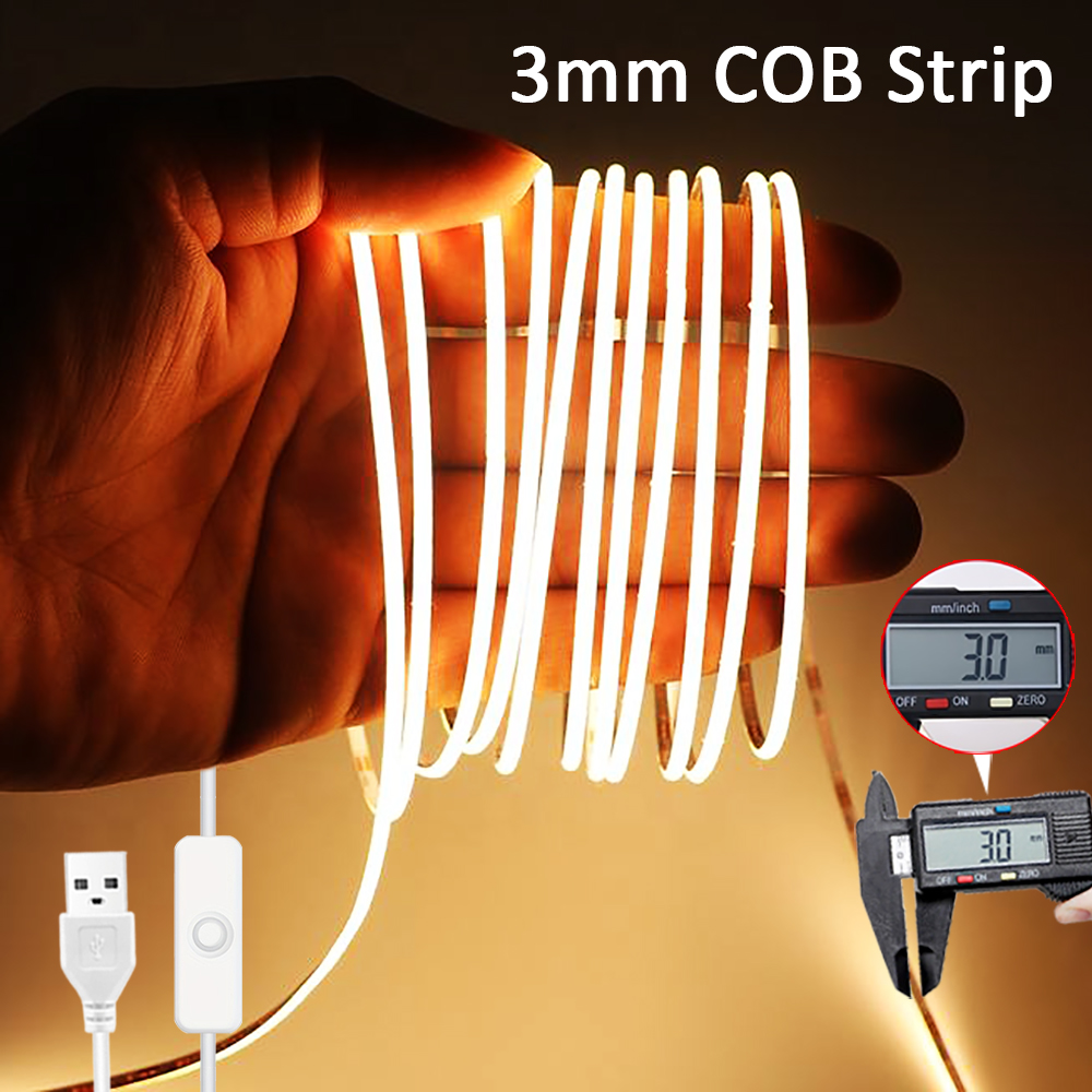 Decor Lighting Hours - Lampu Strip LED COB Ultra Tipis