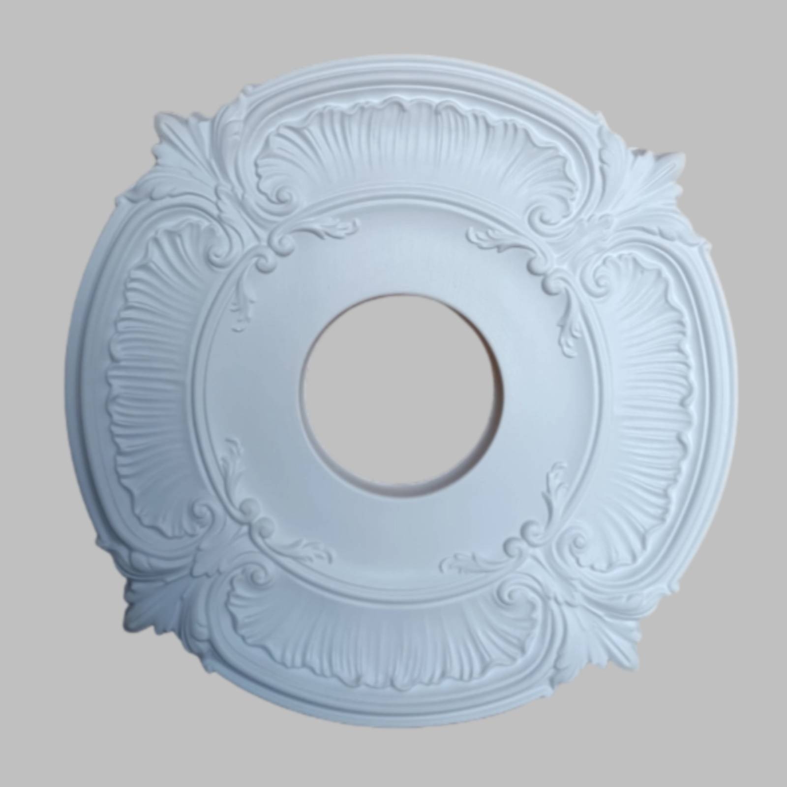Decor Lighting & Decor Fires Photos - Medali Plafon PU Bulat Desain Prancis,
