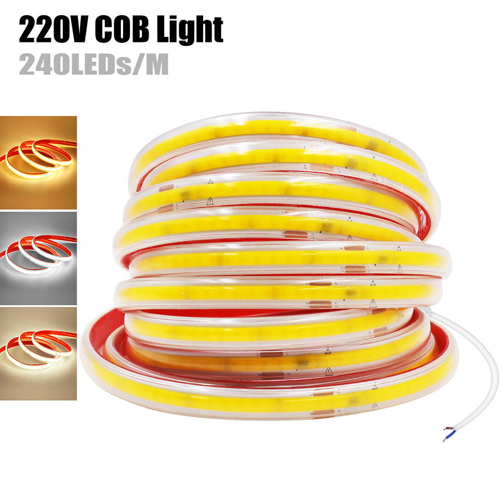 Decor Lighting Hours - Lampu Strip COB LED dengan perekat,