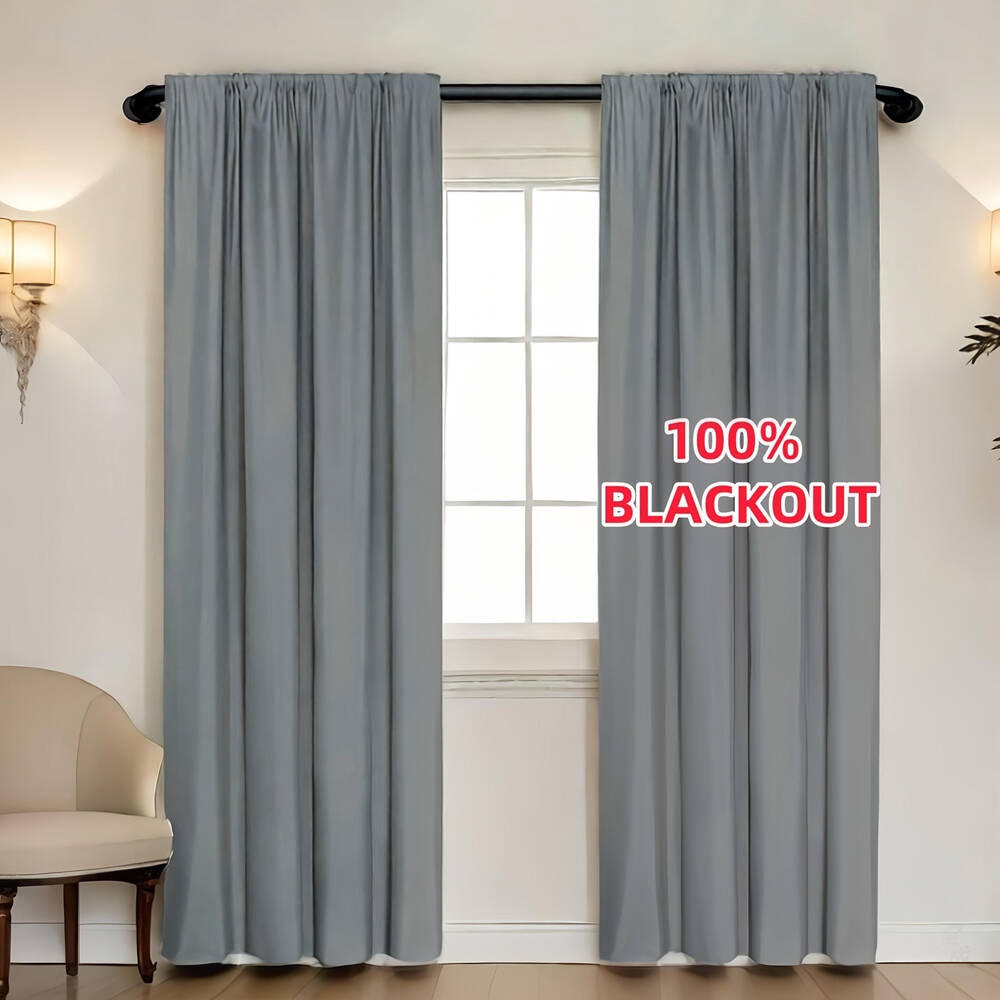 1pc Tirai Blackout 100% dengan - Lighting Decor Ideas ulasan dan harga