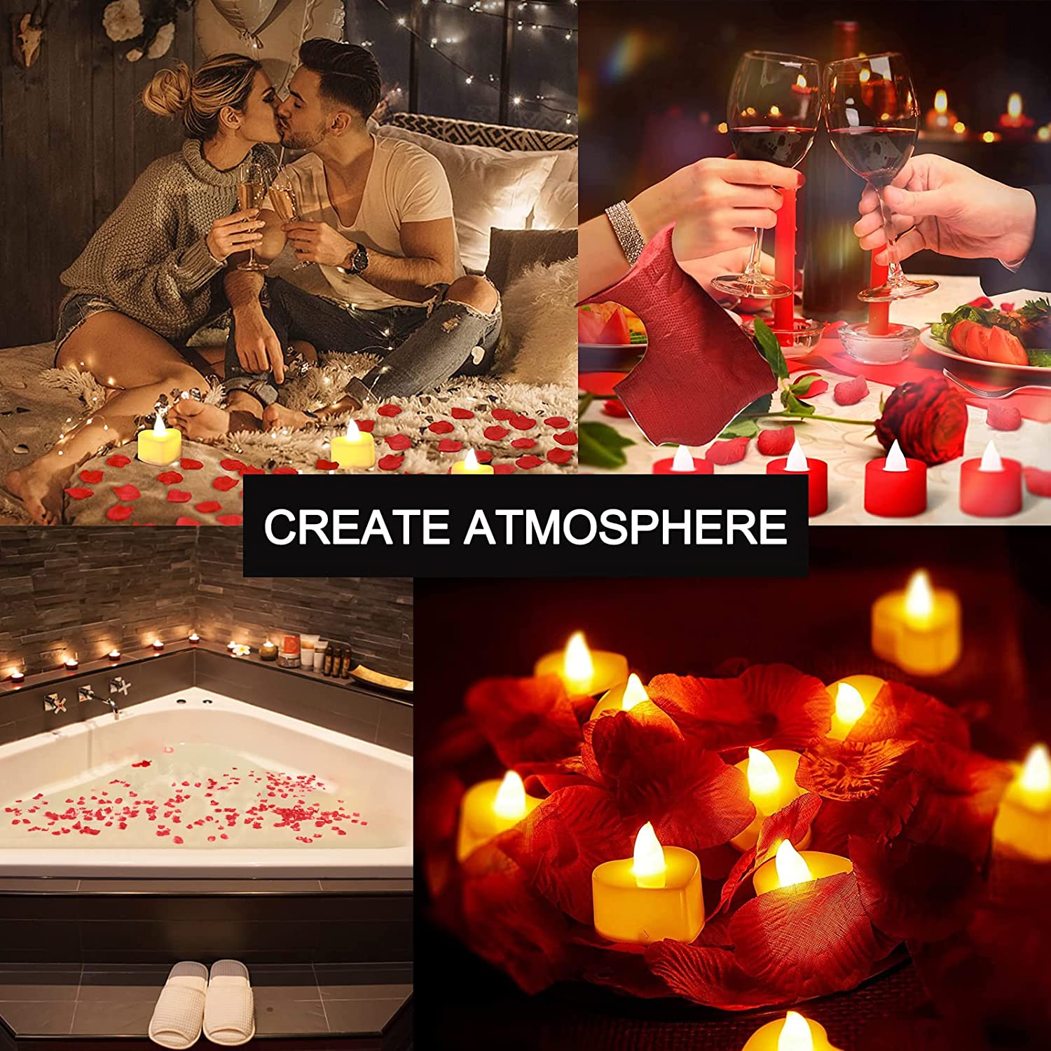 12/24 Buah Lilin Lampu Teh LED - Decor Lighting Hours ulasan dan harga