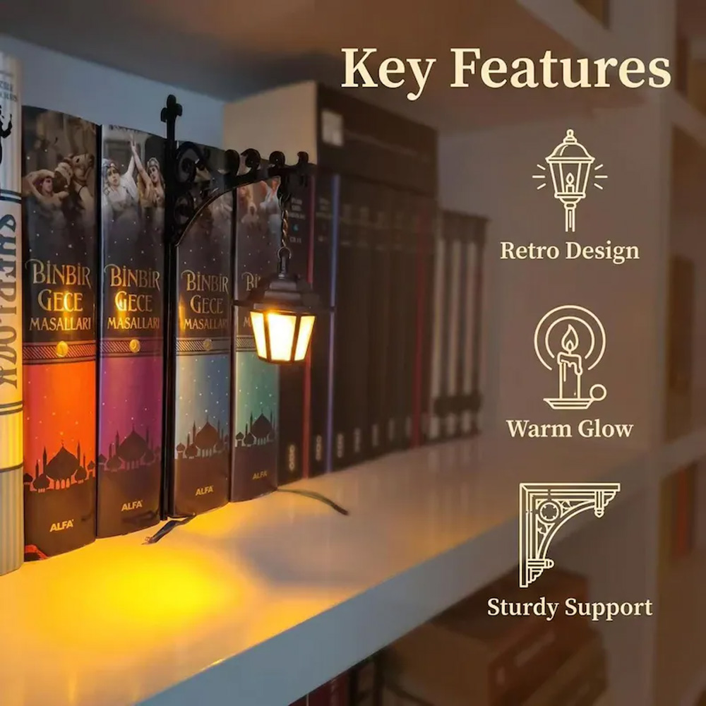 Lampu Hias Rak Buku Gaya Retro - Decor Lighting & Decor Fires Photos ulasan dan harga