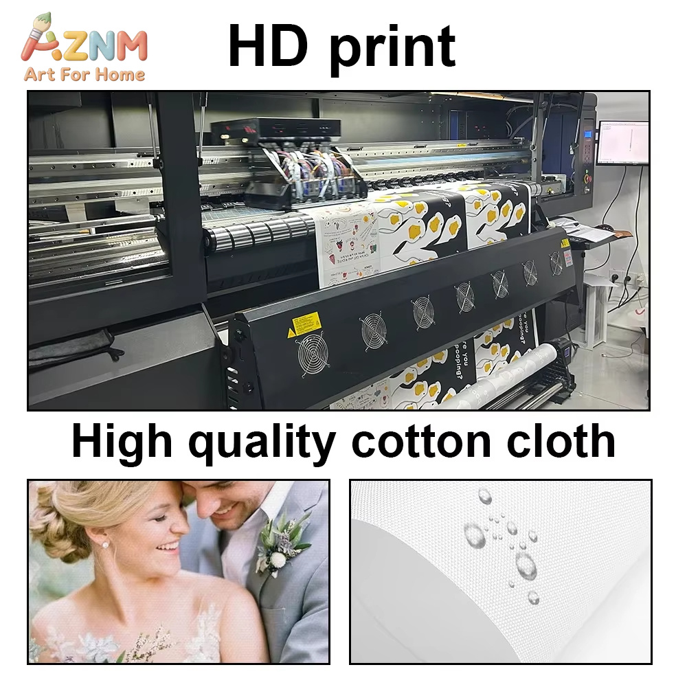 AZNM Poster Kanvas Tanaman Pot - Lighting Decor Ideas ulasan dan harga
