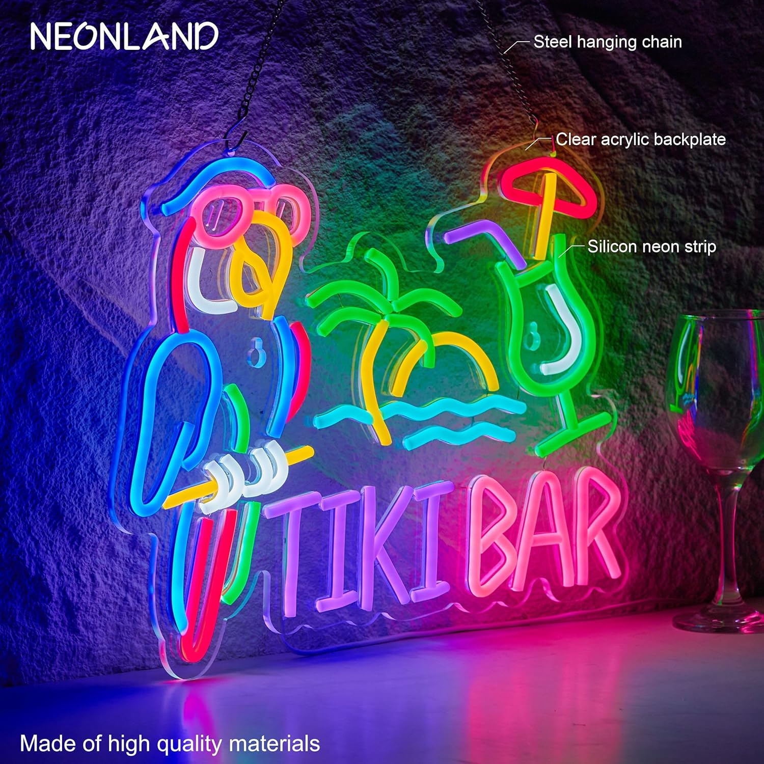 Lampu Neon LED USB Bentuk Buru - Lighting Decor Ideas ulasan dan harga