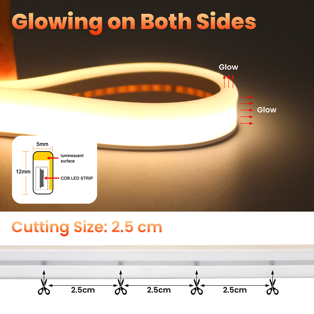 Lampu Strip LED Neon COB Tenag - Decor Lighting Hours ulasan dan harga