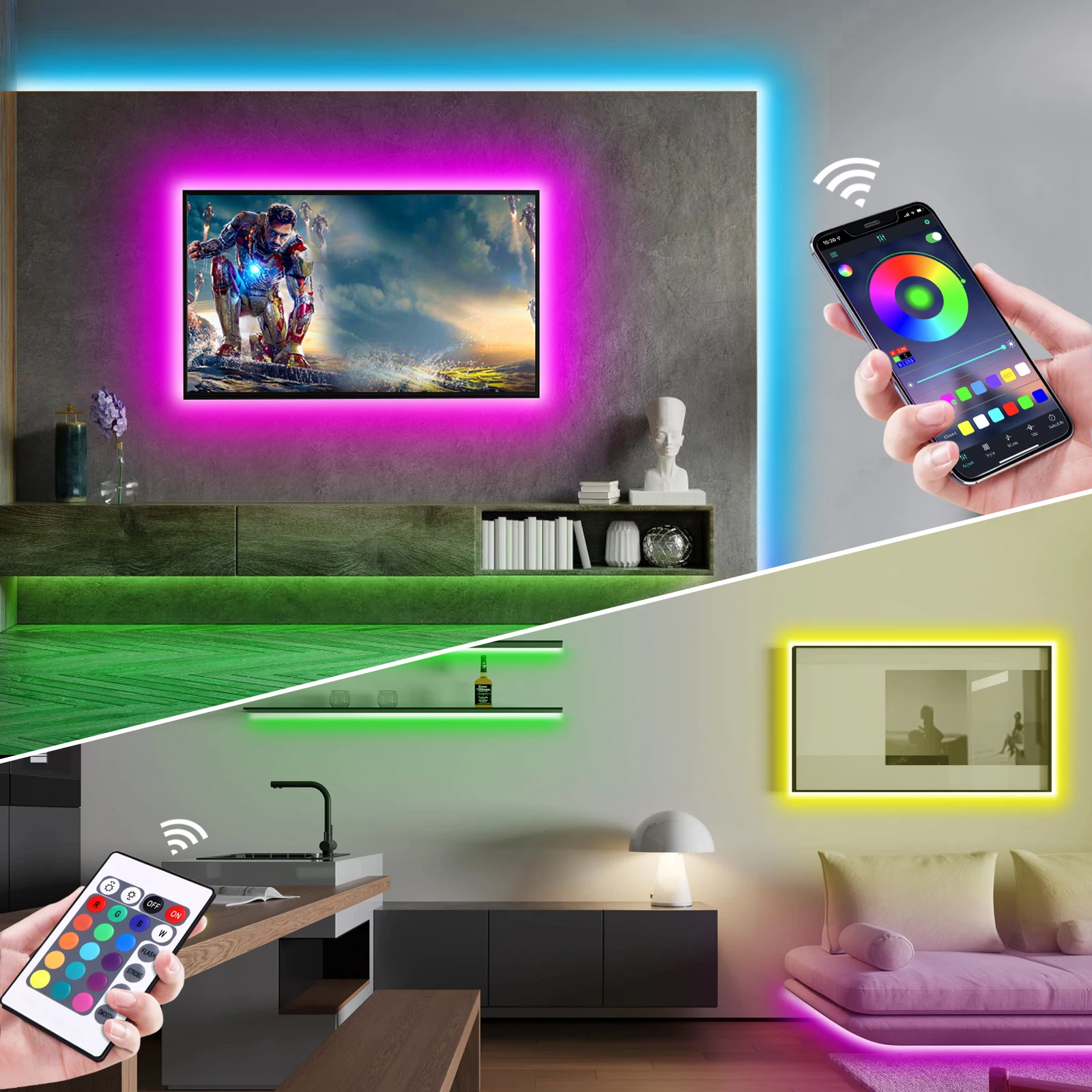 Lampu Strip LED Neon RGB 1-5m  - Lighting Decor Ideas ulasan dan harga