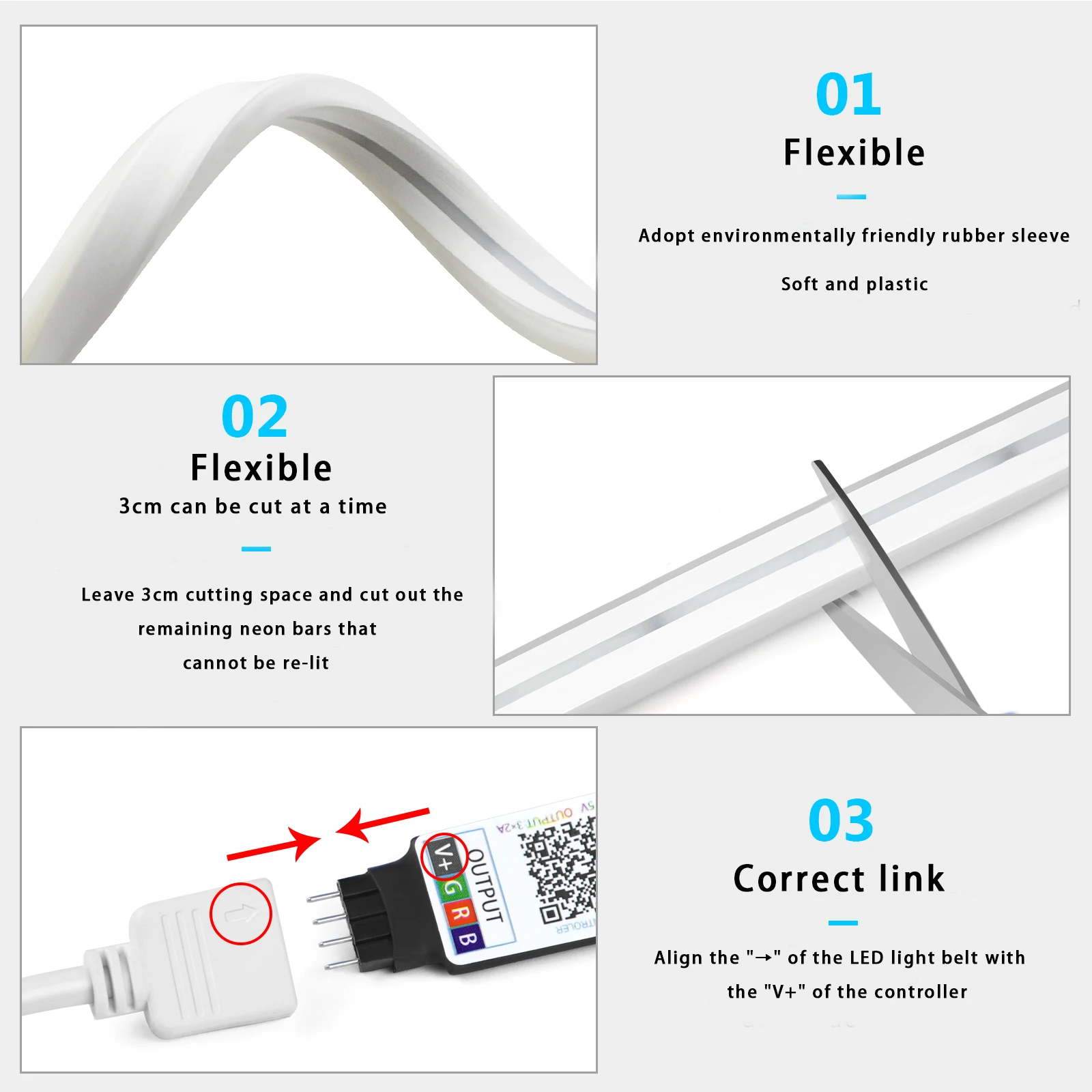 Lampu Strip LED Neon RGB 1-5m  - Lighting Decor Ideas ulasan dan harga